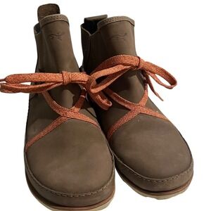 Chaco Harper Brown Caribou Leather Hiking Ankle Boots Women's Size 6.5 Outdoor‎